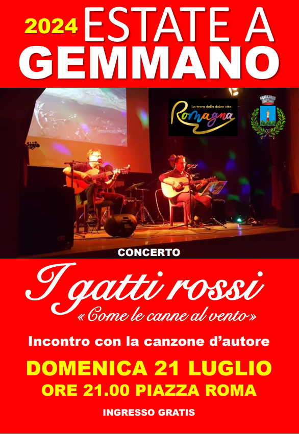 Concerto “I Gatti Rossi” incontro con la canzone d’autore